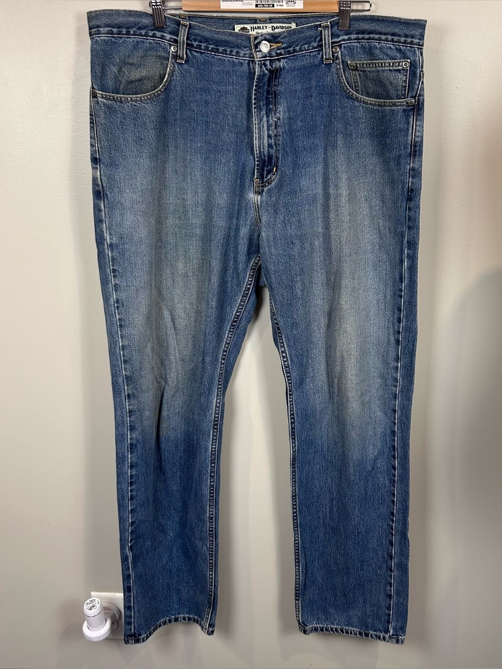 Harley-Davidson Genuine Biker Distressed Straight Leg Jeans Men’s 40 READ